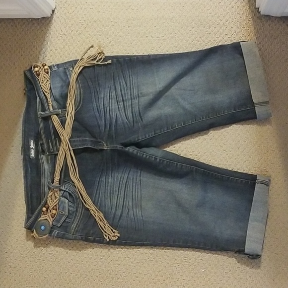 Suko Jean shorts in blue. Sz 14 - Picture 1 of 3